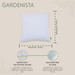 Garden Scatter Cushion Sofa Outdoor Decorative Throw Pillows - Yellow / 45cm / 2 - thumbnail 3