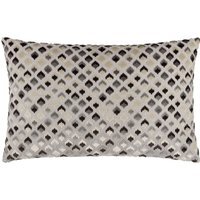 Lexington Velvet Jacquard Cushion - Grey-Black