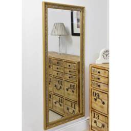 Winterburn Gold Full Length Dress Mirror - Yellow - thumbnail 3