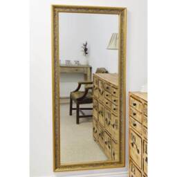 Winterburn Gold Full Length Dress Mirror - Yellow - thumbnail 2