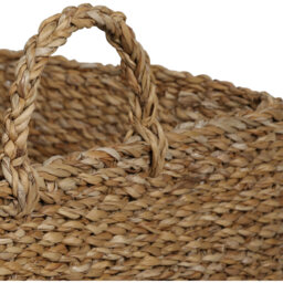Set of 2 Square Bohomian Seagrass Baskets - Natural - thumbnail 4
