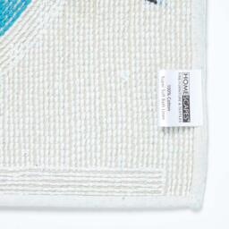 Cotton Tufted Blue Green Birds Pink Heart Kids Rug - White - thumbnail 4
