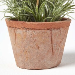 Artificial Lavender Plant in Decorative Pot - Terracotta - thumbnail 3