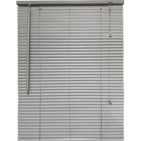 PVC Silver Wood Effect Blind - Silver / 45cm