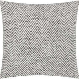 Croft Twill Woven Cushion - Charcoal / Polyester - thumbnail 2