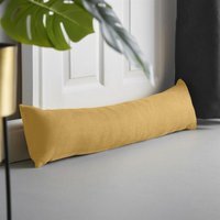 Velvet Chenille Draught Excluder - Ochre