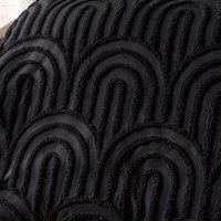 OHS Tufted Arches Duvet Cover Set - Black / 0.83kg
