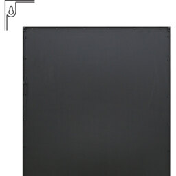 Wenestra Contemporary Wall Leaner Mirror - Black / 120cm / 200cm - thumbnail 5