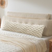 Snug Soft Comforting Support Body Bolster Pillow - Cream