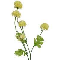 Artificial Yellow Dahlia Pompom Spray 50cm - Yellow