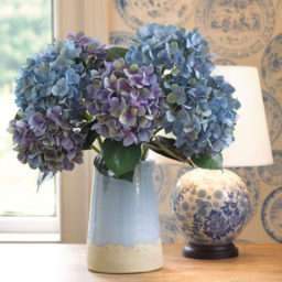 Artificial Single Charlotte Mauve Hydrangea Flower Stem L65cm - Purple - thumbnail 2
