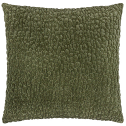 Pebble Textured Chenille Cushion - Lichen / Polyester - thumbnail 2