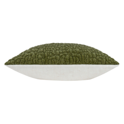 Pebble Textured Chenille Cushion - Lichen / Polyester - thumbnail 4