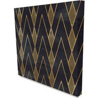 Geometric - Wrapped Canvas Graphic Art Print - Yellow / 41cm / 61cm - image 1