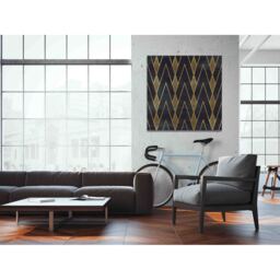 Geometric - Wrapped Canvas Graphic Art Print - Yellow / 41cm / 61cm - thumbnail 2