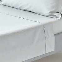 200 Thread Count Egyptian Cotton Flat Sheet - Silver / Double
