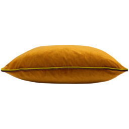 Gemini Double Piped Cushion 50 x 50cm - Pumpkin / Polyester - thumbnail 3