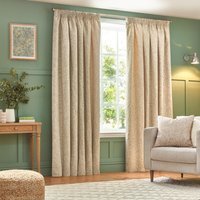 Grantley Jacquard Pencil Pleat Curtains - Natural / 168cm / 137cm - image 1
