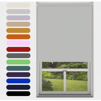Made to Measure Blackout Roller Blind - Light Grey / 211 - 240 cm / 240cm width x 160cm Drop / 20 - 160 cm