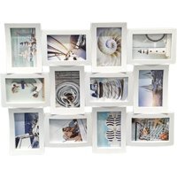 12 Multi Aperture Photo Frame - White - image 1