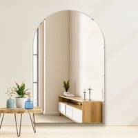 Frameless Arched Leaner Wall Mirror - Silver - thumbnail 1