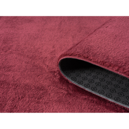 Comfy Washable Low Pile Living Room Plain Area Rug - Red / 60x100 cm - thumbnail 3