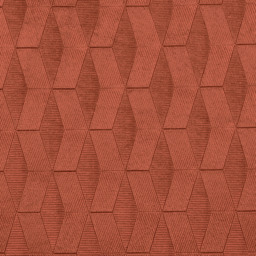 Pair of Tokyo Orange Velvet Embossed Eyelet Thermal Room Darkening Curtains - Orange / 168cm / 137cm - thumbnail 5