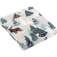 Arcticus Fleece Throw - White/Blue