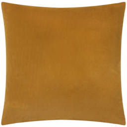 Savoy Stripe Cut Velvet Cushion - Gold / Polyester - thumbnail 5