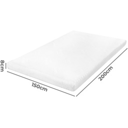 8cm Bamboo Cooling Memory Foam Mattress Topper - White / King - thumbnail 3