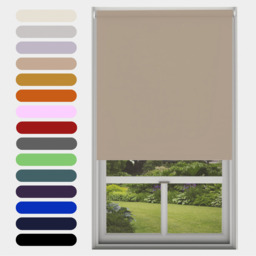 Made to Measure Blackout Roller Blind - Cappuccino / 91 - 120 cm / 120cm width x 210cm Drop / 20 - 210 cm - thumbnail 5