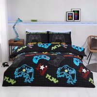 Gamer Microfibre Polyester Duvet Set With Pillowcase - Multi / Double