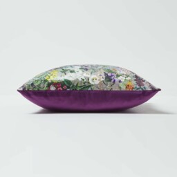 Floral Botanical Garden Purple Cushion 46 x 46 cm - Purple - thumbnail 4