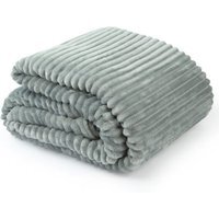 Dahlia Fleece Throw - Silver - thumbnail 1