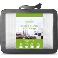 Luxurious Hotel Anti Allergy Mattress Topper - White / Double