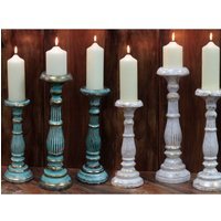 Handmade Wooden Candle Stand for Home Decor - Gold / 40cm