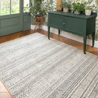 Tribal Moroccan Berber Area Rug - Grey / 290 x 200cm