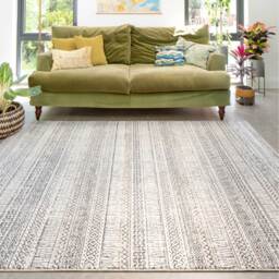 Tribal Moroccan Berber Area Rug - Grey / 290 x 200cm - thumbnail 3