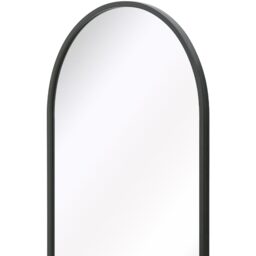 MirrorOutlet The Arcus Metal Framed Arched Wall Mirror - Black / 120cm - thumbnail 4