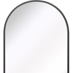 MirrorOutlet The Arcus Metal Framed Arched Wall Mirror - Black / 120cm - thumbnail 3