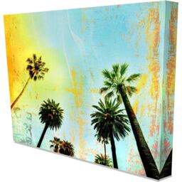 'Multi Layered California' Graphic Art on Canvas - Blue / 31cm / 41cm - thumbnail 2