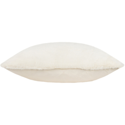 Stanza Faux Fur Cushion 55 x 55cm - Ecru / Polyester - thumbnail 3