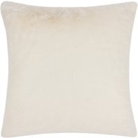 Stanza Faux Fur Cushion 55 x 55cm - Ecru / Polyester