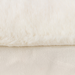 Stanza Faux Fur Cushion 55 x 55cm - Ecru / Polyester - thumbnail 4