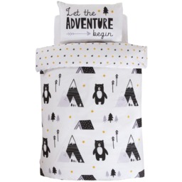 Scandi Bears Polycotton Duvet Set With Pillowcase - Multicolor / Single - thumbnail 2