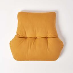 Cotton Back Support Cushion - Mustard - thumbnail 4