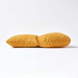 Cotton Back Support Cushion - Mustard - thumbnail 2
