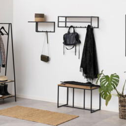 Seaford Coat Rack - Black - thumbnail 4