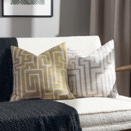 Lauder Jacquard Cushion - Ecru / 80 Polyester 20 Feather - thumbnail 5