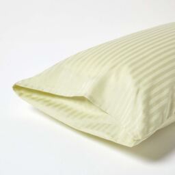 330 Thread Count Egyptian Cotton Housewife King Size Pillowcase - Sage Green - thumbnail 3